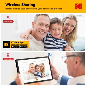 Cadru foto digital Kodak 10,1 inch WiFi, 32GB, touchscreen 1280x800 - Img 3
