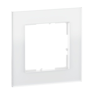 Cadru SEANO Natura Legrand, 1-fach, Alb Sticla, Design Elegant