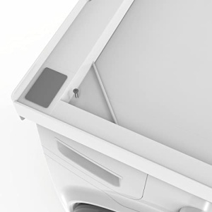 Cadru universal Xavax Basic alb pentru montare uscator pe masina de spalat cu curea de fixare - Img 12