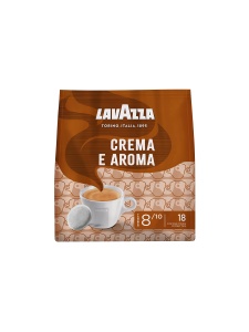 Cafea Lavazza Crema E Aroma, 18 Pads, Gust Cremig si Aromatic, Rostrire Medie