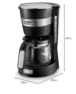 Cafetiera cu filtru DeLonghi ICM 14011BK 650W functie aroma negru - Img 5