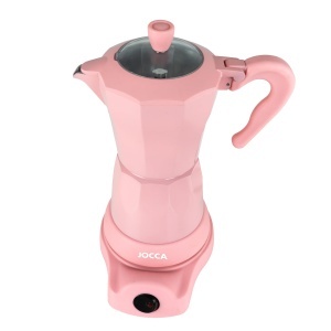 Cafetiera electrica Jocca 6 cesti design modern roz functie de mentinere a caldurii - Img 2