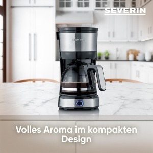 Cafetiera SEVERIN KA 4808 4 cesti Permanentfilter InoxNegru - Img 3