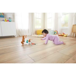 Caine de jucarie Fisher-Price 123 Crawl With Me Puppy, interactiv, cantec, design prietenos - Img 2