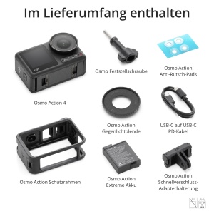 Camera de actiune DJI Osmo Action 4, 4K120fps, combo esential, 1 acumulator - Img 8