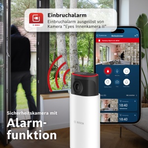 Camera de supraveghere Bosch Smart Home Eyes Innenkamera II Full HD WiFi Detectare inteligenta a miscarii - Img 3
