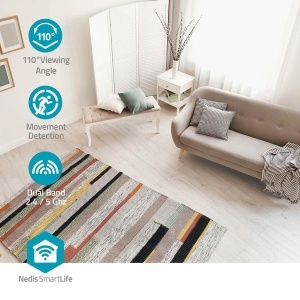 Camera de supraveghere Nedis SmartLife - Wi-Fi, 3MP Full HD, 110 unghi - Img 4