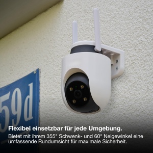 Camera de supraveghere OSRAM SMART WiFi 360 4MP 2K Alb - Img 5