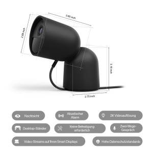 Camera de supraveghere Philips Hue Secure 2K, interiorexterior, neagra - Img 6