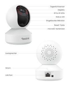 Camera de supraveghere Reolink 4K PTZ, 3x zoom optic, Wi-Fi 6 - Img 8