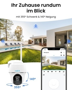 Camera de supraveghere Reolink Argus PT Plus, 4MP, WiFi, cu panou solar, 64GB - Img 3