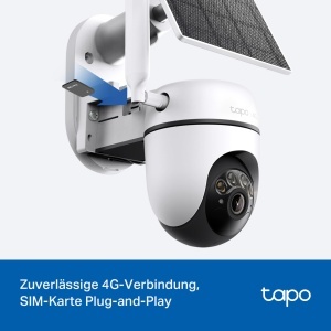 Camera de supraveghere Tapo C615G 4G LTE, 360, 2K, nocturna color - Img 4
