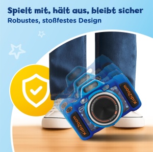 Camera digitala pentru copii VTech KidiZoom Duo FX, 5 MP, 2.4 inch, rezistenta - Img 4