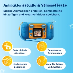 Camera digitala pentru copii VTech KidiZoom Kid, 2.0 MP, 4 zoom digital, design modern - Img 5