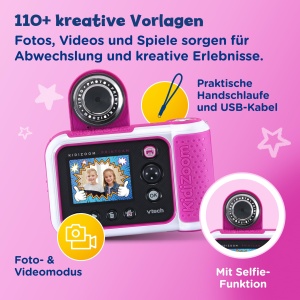 Camera digitala VTech KidiZoom Print Cam, 5MP, cu functie de imprimare termica - Img 6