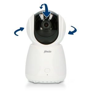 Camera suplimentara Alecto DVM-275C pentru babyphone, alb, cu functie de inclinare si rotire - Img 2