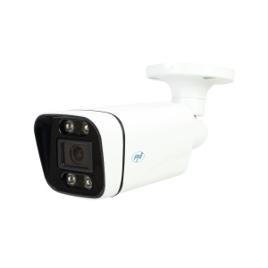 Camera video de supraveghere PNI IP5POE, 5 MP, IR, IP66, alba