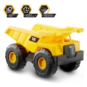Camion de constructie Caterpillar CAT Muldenkipper, 25 cm, galben-negru - Img 3