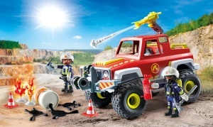 Camion de pompieri PLAYMOBIL 71824 cu loc pentru 2 figurine, accesorii incluse - Img 7