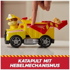 Camion de salvare PAW Patrol Rubble cu figura, 18 cm, cu functie de incarcare - Img 5