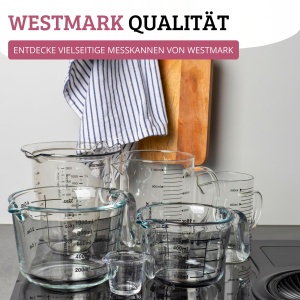 Cana de masurare Westmark 1 l, Borosilikat, TransparentNegru - Img 12