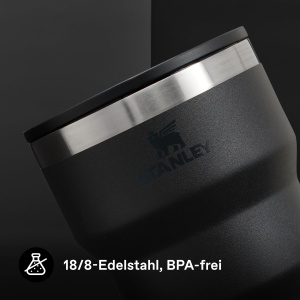 Cana din inox STANLEY 1913 Stay-Hot 0.29L - Vakuum, neagra, spalat in masina - Img 4