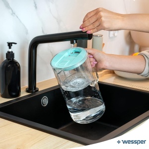 Cana filtranta Wessper D2 din sticla 3L cu indicator schimbare filtru, BPA free - Img 6