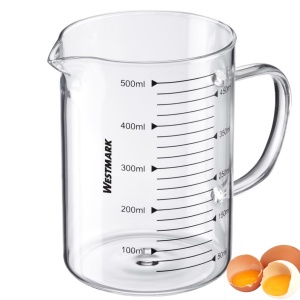 Cana gradata Westmark din sticla 500 ml Temperatura rezistenta Maner ergonomic