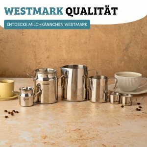 Cana pentru lapte Westmark Brasilia 220 ml din inox, argintie - Img 14