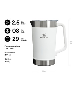 Cana Stanley 1913 Stay Chill 1.9L - Frost, otel inoxidabil, design clasic - Img 2