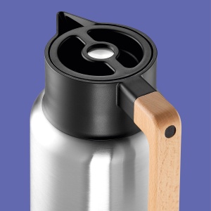Cana termica Rohe Isidor, 1.40 l, inox, negru mat - Img 2