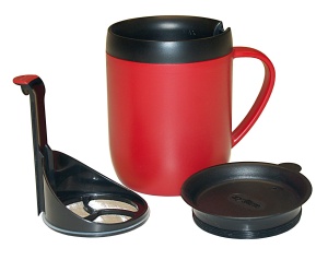 Cana termica Zyliss E990002, izolata, rosie, cu filtru pentru cafea macinata - Img 6