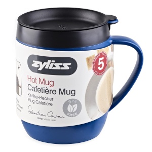 Cana termica Zyliss E990003, izolare dubla, albastra, cu filtru pentru cafea - Img 2