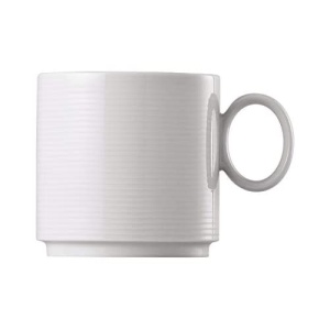 Cana Thomas Loft cu Maner, 330 ml, Portelan Alb, Rezistenta la Masina de Spalat