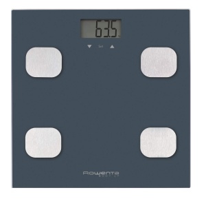 Cantar corporal Rowenta Body Up BR2520 Albastru 150 kg LCD BMI si masurare grasime corporala