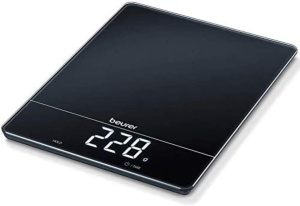 Cantar de bucatarie Beurer KS 34, capacitate 15 kg, cu functie Tara, display LED, negru