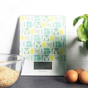 Cantar de bucatarie digital Salter 1102 GNBLDR, 5 kg, functie TARA, platforma din sticla - Img 9