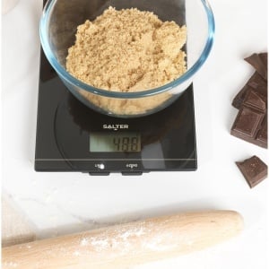 Cantar de bucatarie electronic Salter Glass, capacitate 5 kg, negru, functie Tara - Img 5
