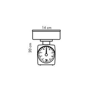 Cantar de bucatarie Tescoma Sharp, plastic, alb, 2 kg - Img 5