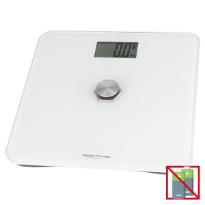 Cantar de persoane ProfiCare PC-PW 3112, capacitate 5-180 kg, display LCD mare, alb