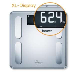 Cantar diagnostic Beurer BF 405 analiza corporala precisa display XL iluminat capacitate 200 kg - Img 5