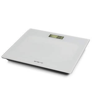 Cantar digital Emerio cu senzor de precizie, capacitate 180kg, sticla alba