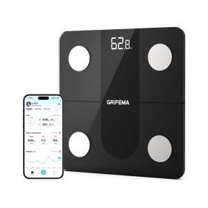 Cantar digital GRIFEMA GA2009, capacitate 180kg, culoare neagra