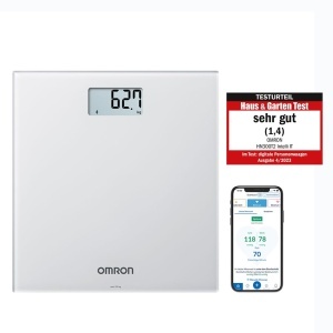 Cantar digital OMRON HN300T2 Bluetooth pentru greutate si BMI conectivitate smartphone