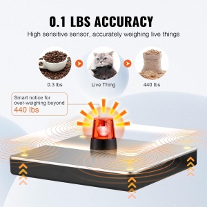 Cantar digital VEVOR SF-808, capacitate 150g-200kg, precizie 50g - Img 3