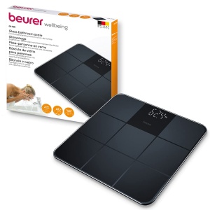 Cantar din sticla Beurer GS 235, cantar digital de baie cu afisaj magic, suprafata antiderapanta cu aspect de gresie mata, pornire si oprire automata, negru - Img 7