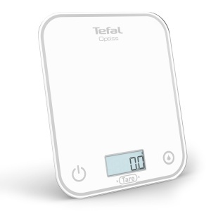 Cantar electronic de bucatarie Tefal Optiss BC50U0V0, capacitate 5 kg, display iluminat, alb