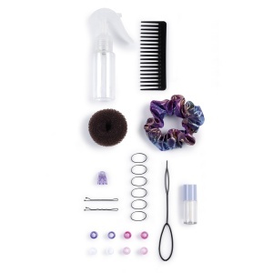 Cap de coafura Smoby My Beauty Afro cu 23 accesorii, par lung si ondulat - Img 3