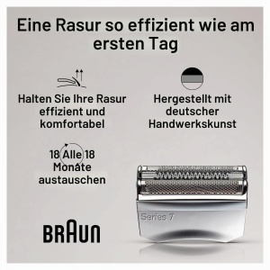 Capac de schimb pentru aparatul de ras Braun Series 7 70S, argintiu - Img 3
