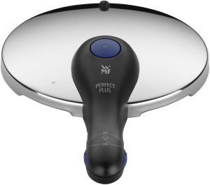 Capac de schimb WMF Perfect Plus O 22 cm otel inoxidabil Cromargan maner din plastic 2 trepte de gatire - Img 3